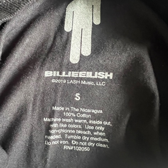 COPY - Billie Eilish Licensed Music 2019 Concert  t-shirt Mens size small shirt… - Picture 3 of 5